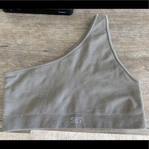 Set active one shoulder XS/S stone limited color!